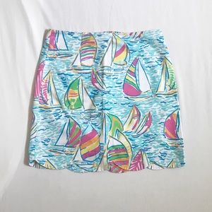 Lilly Pulitzer You Gotta Regatta Scalloped Skirt